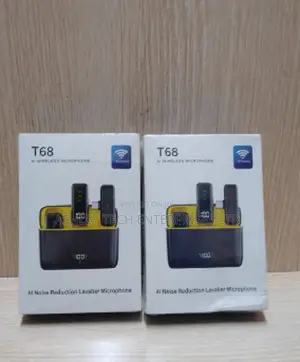 T68 Dual Clip-on Wireless Microphone – High Performance