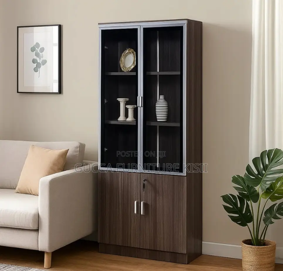 Two Door Wooden Office Cupboard