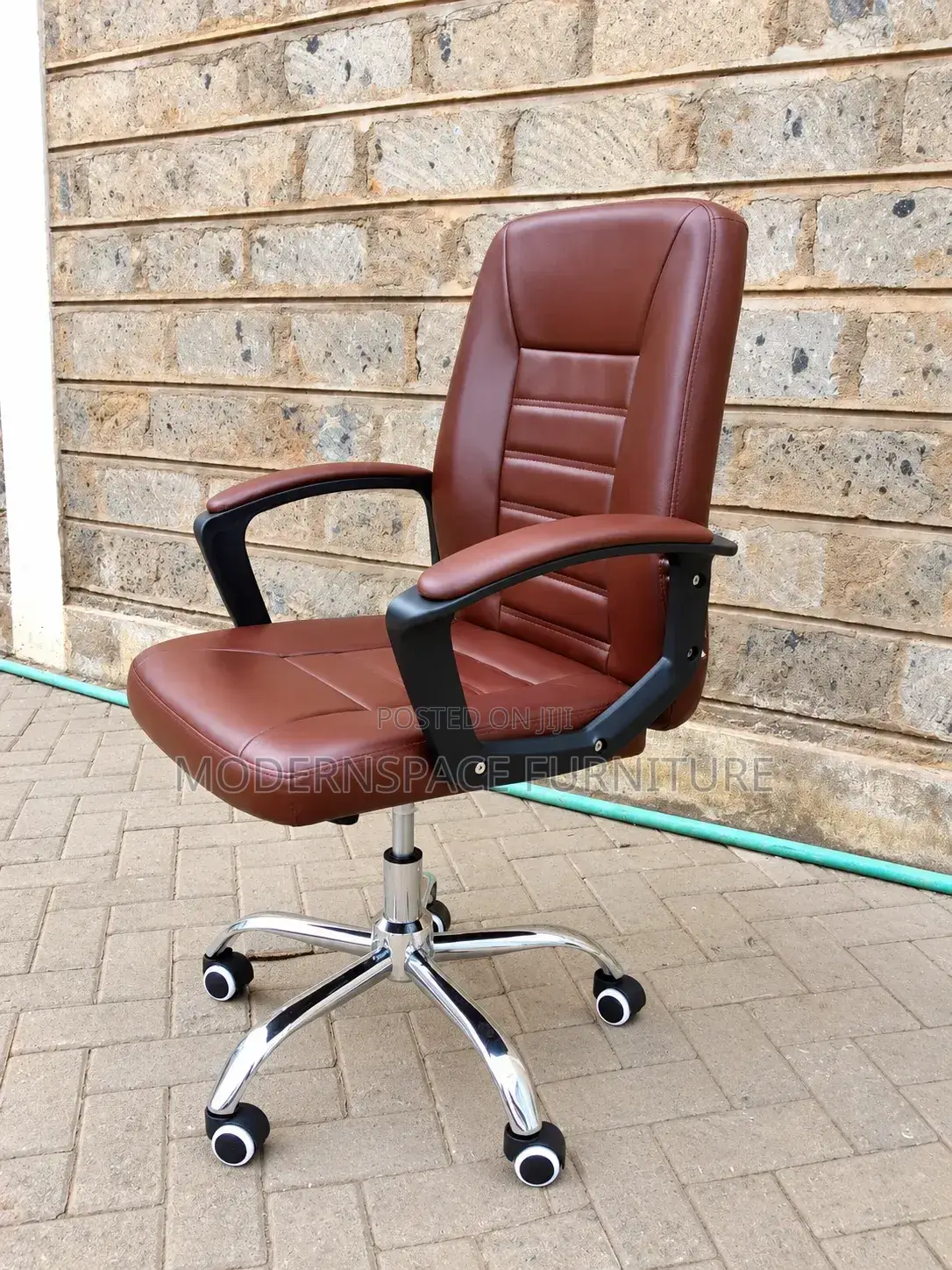 Executive Office Chair Brown – Leather