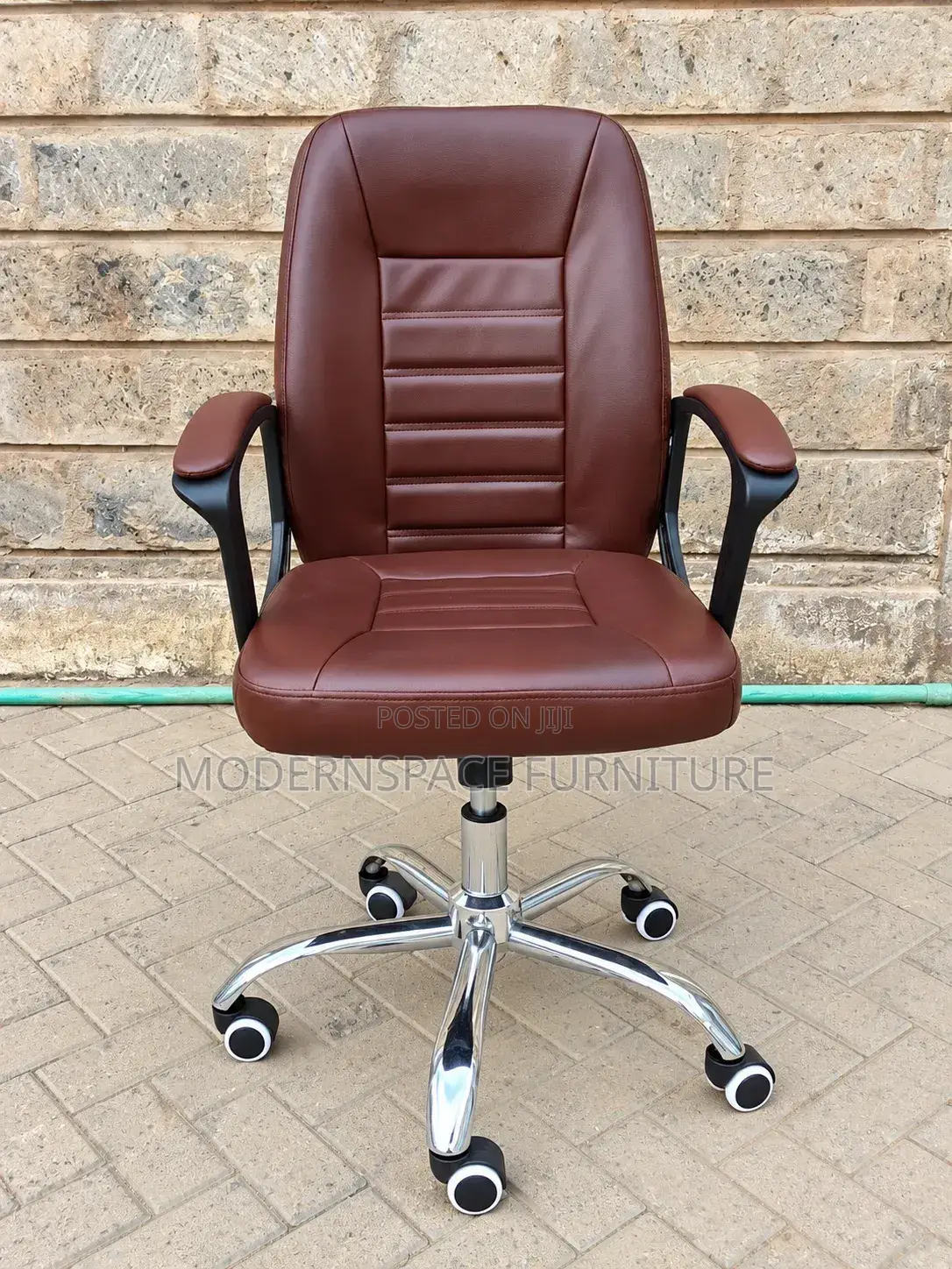 Executive Office Chair Brown – Leather
