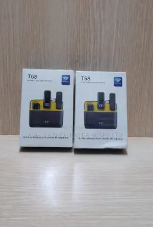 T68 Wireless Collar Microphone – Dual Mic Set