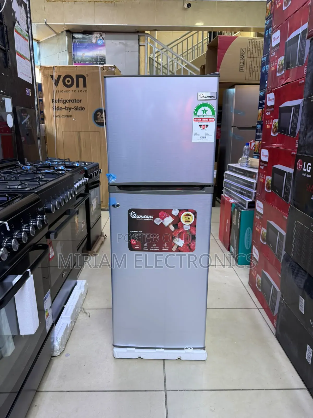 Ramtons RF173 128L Double Door Fridges