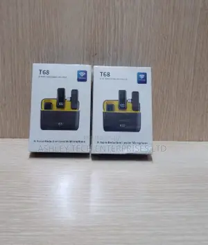Professional T68 Wireless Dual Lavalier Mic