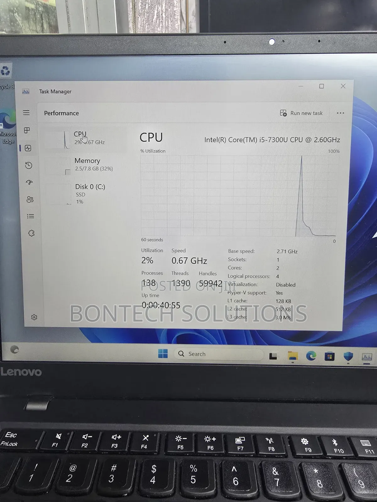 Laptop Lenovo ThinkPad X1 Carbon 8GB Intel Core i5 SSD 256GB