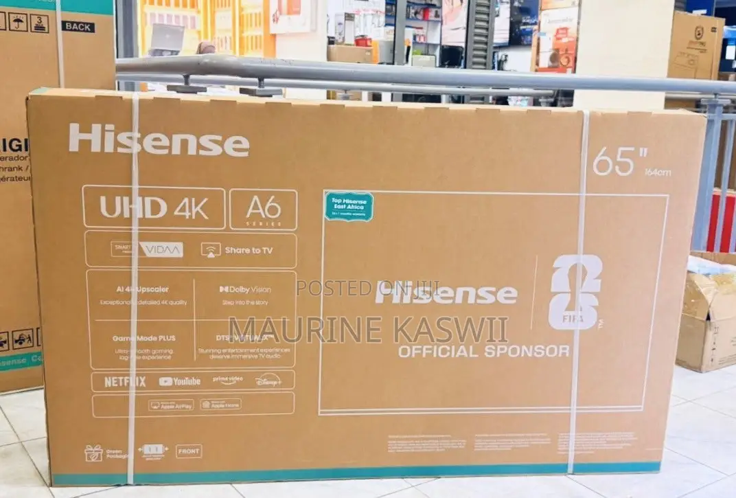 Hisense TV 65” Smart Vida Uhd 65a6qken