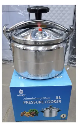 Pressure Cooker," 5ltrs Nunix Aluminum Pressure Cooker.