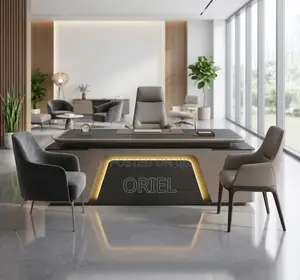 2.4 Meters L-Shaped Executive Office Desk : L-Shape Desk - 2400MM