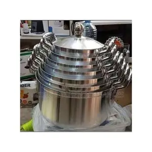 Premium Stainless Steel Aluminium Cookware Set Sufuria With Lids
