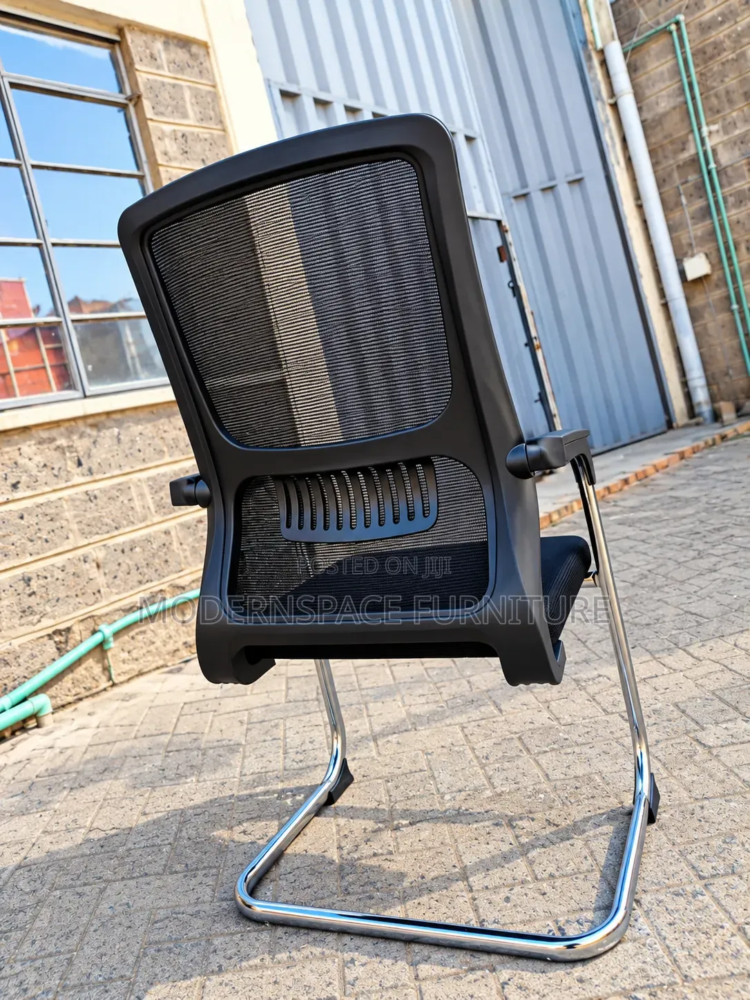 Black Mesh Office Visitor Chair