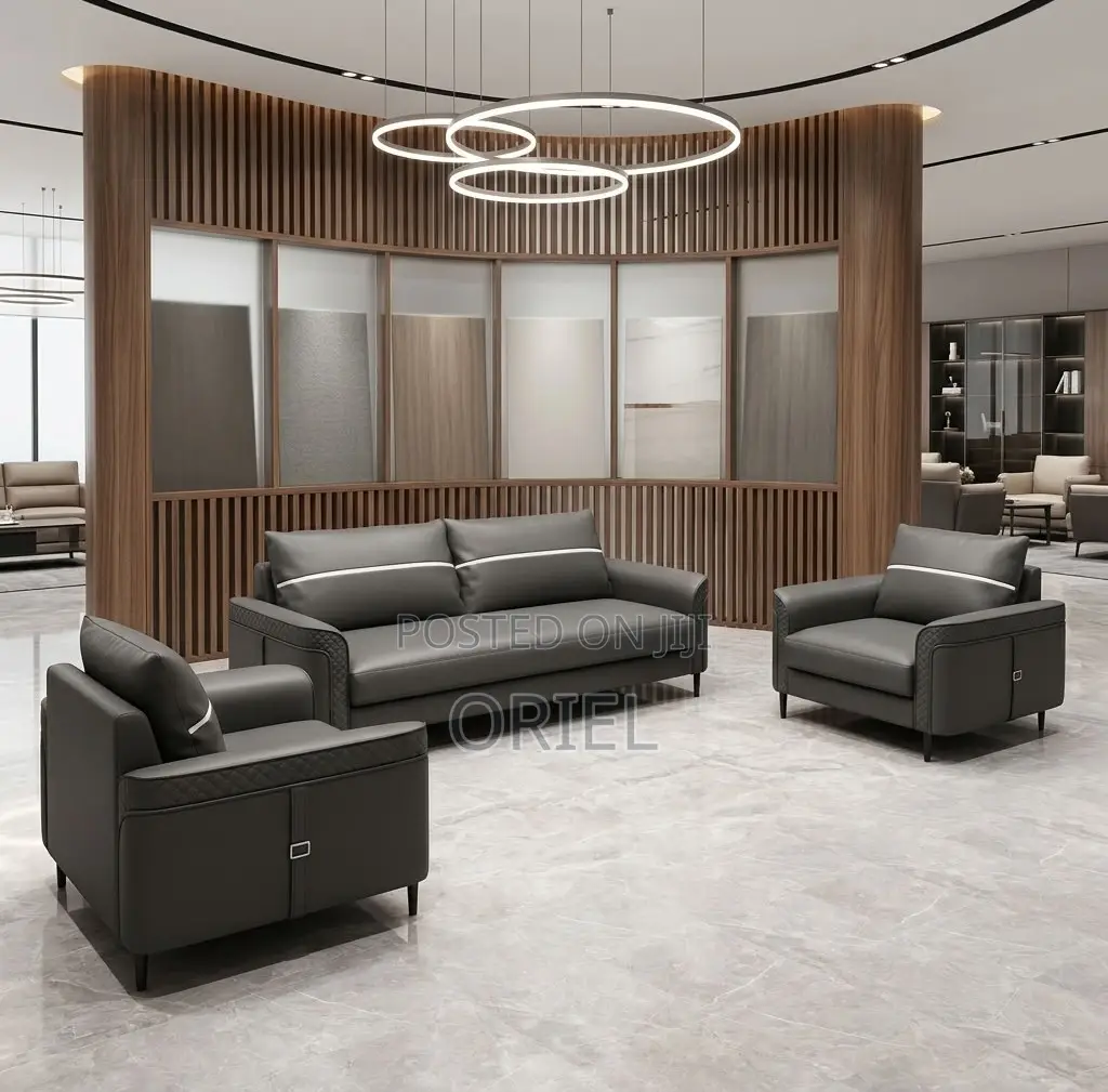 5Seater Executive Office Leather Sofa:Executive Reception Leather Sofa