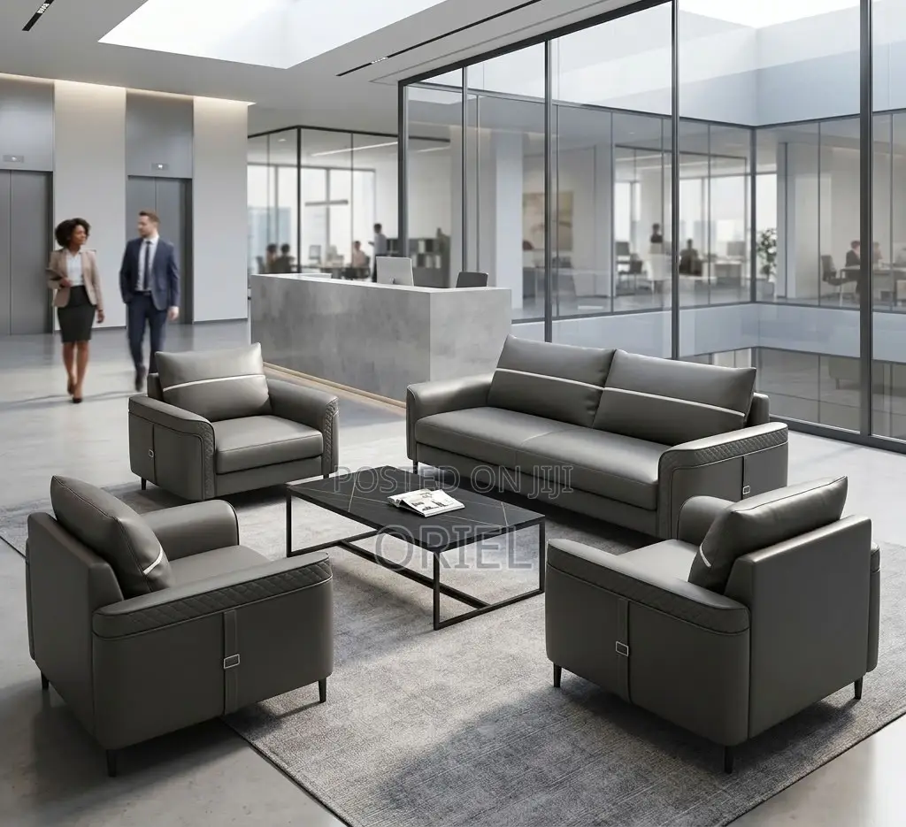 5Seater Executive Office Leather Sofa:Executive Reception Leather Sofa