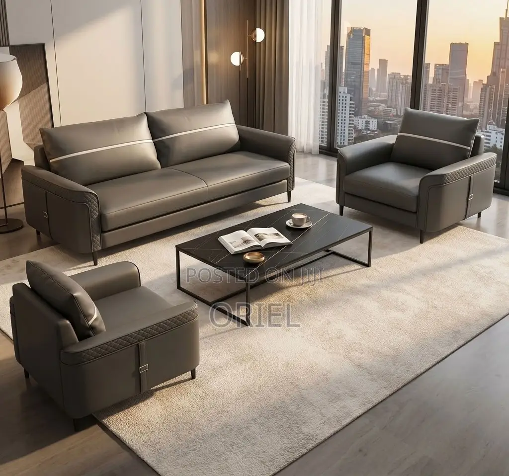 5Seater Executive Office Leather Sofa:Executive Reception Leather Sofa