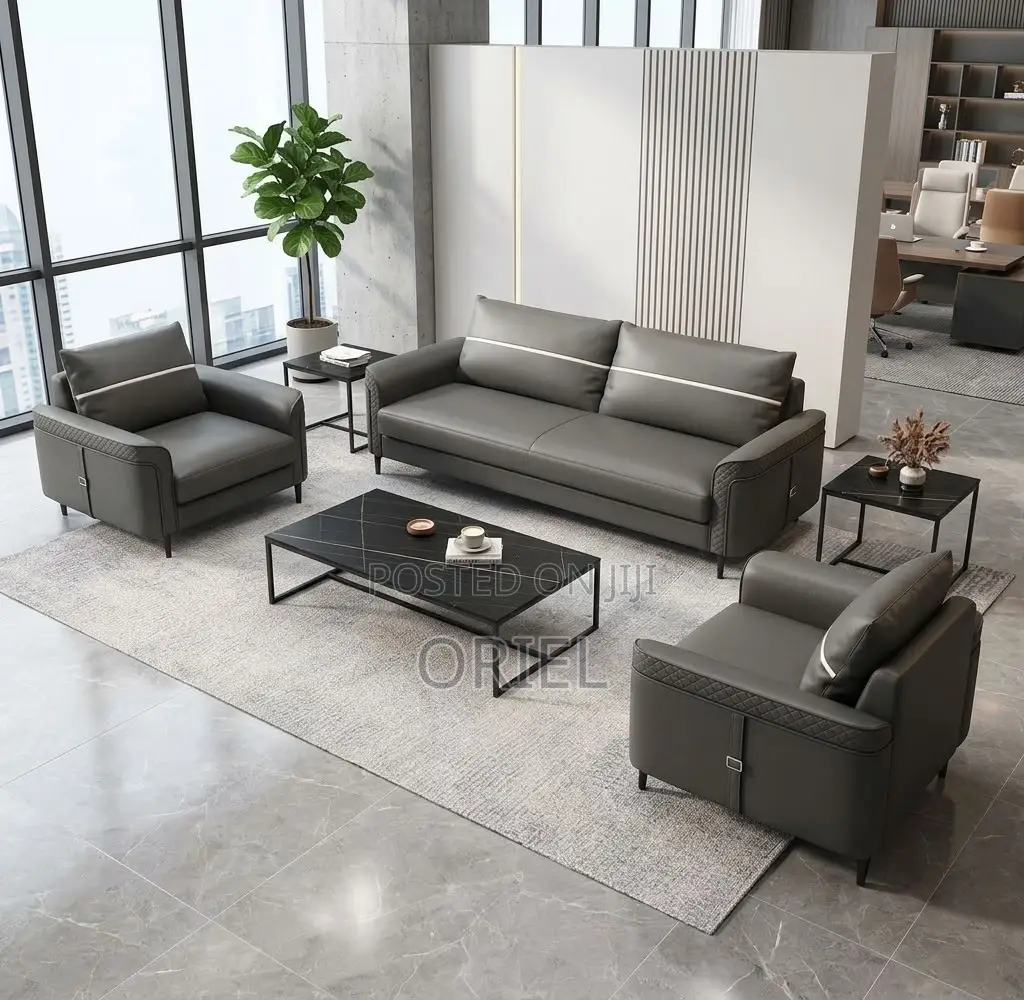 5Seater Executive Office Leather Sofa:Executive Reception Leather Sofa