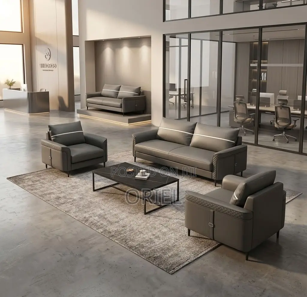 5Seater Executive Office Leather Sofa:Executive Reception Leather Sofa
