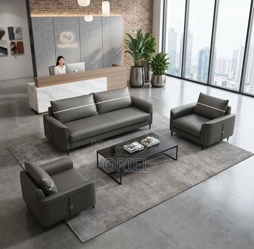 5Seater Executive Office Leather Sofa:Executive Reception Leather Sofa