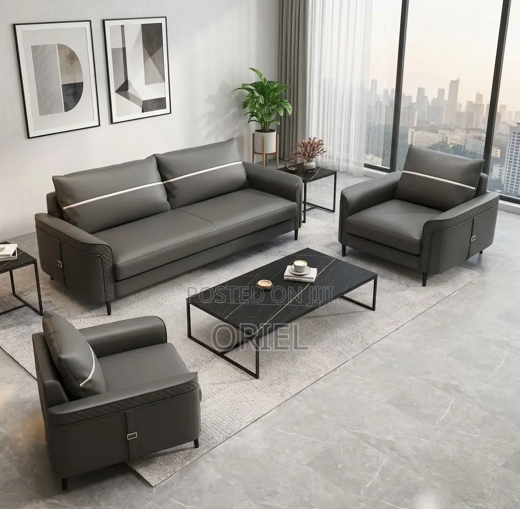 5Seater Executive Office Leather Sofa:Executive Reception Leather Sofa