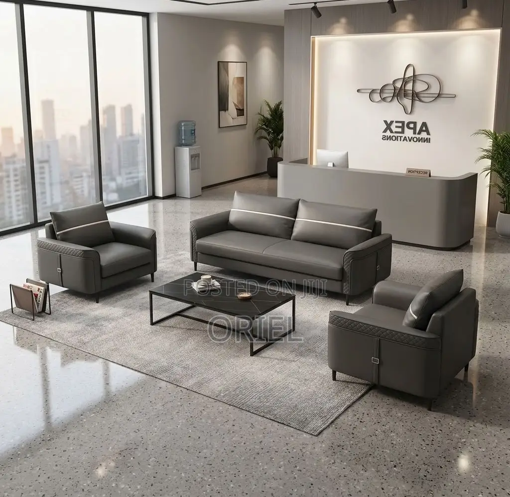 5Seater Executive Office Leather Sofa:Executive Reception Leather Sofa