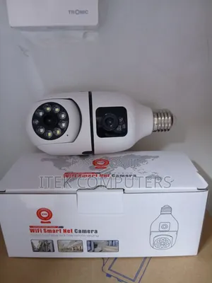 V380 Dual Lens WiFi Bulb Camera With Reliable Night Monitoring