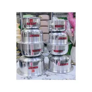 Redberry 8pcs Set Aluminium Sufuria Heavy Duty