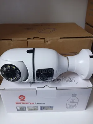 V380 Dual Lens Bulb Camera for 24 Hour Security Surveillance