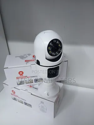 V380 Dual Lens Bulb Camera With Night Vision for Dark Areas