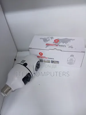 V380 Dual Lens Bulb Camera for Nighttime Home Protection