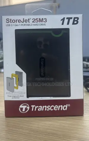 Transcend StoreJet 25M3 1TB Portable Hard Drive