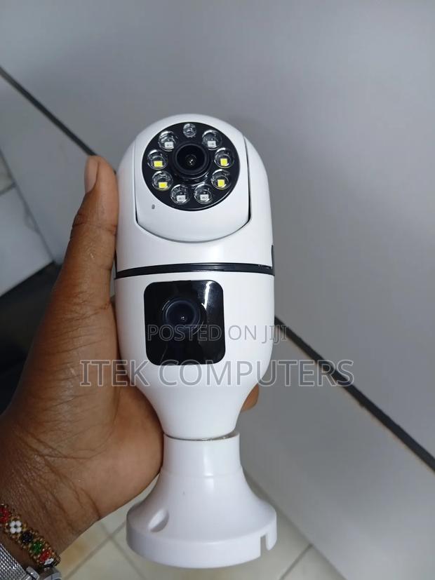 V380 Dual Lens Bulb Camera for Easy Home Security Installation - main view