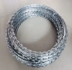 Galvanized Razor Wire Measurements 7 Meters Long