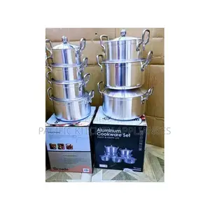 Easy Kitchen Cookware Aluminum Cookware 7 Pot Sufuria Set With 7 Lids