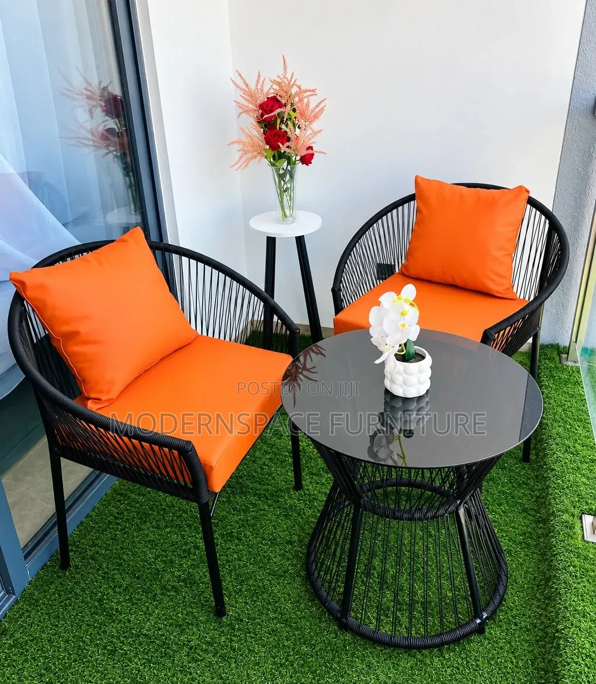 Able Modern Outdoor Chairs & Table Set