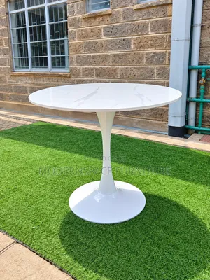 White Marble -Top Dining Table
