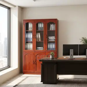 Office Cabinets| 3-Doors Wooden Mahogany Executive Cabinet