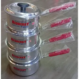 Redberry Heavy-Duty Aluminum Sufuria Set With Lids