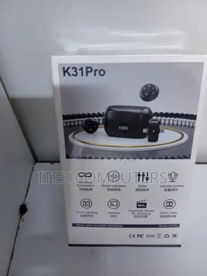 K31 Pro Collar Clip Microphone With Digital Battery Case