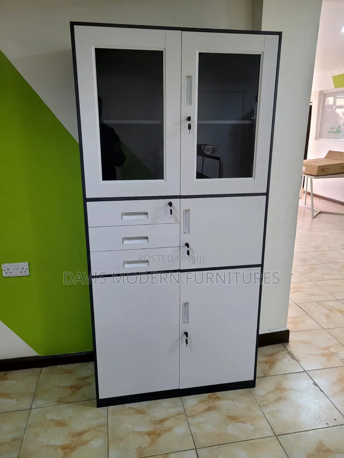 3-Sections Storage Cabinet