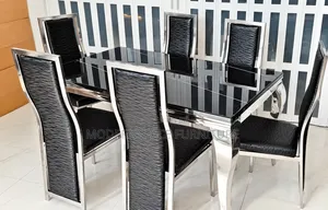 Black 6-Seater Dining Set