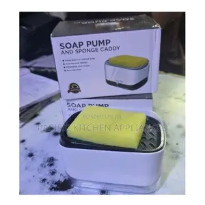 Soap Pump and Sponge Caddy for Kitchen Use