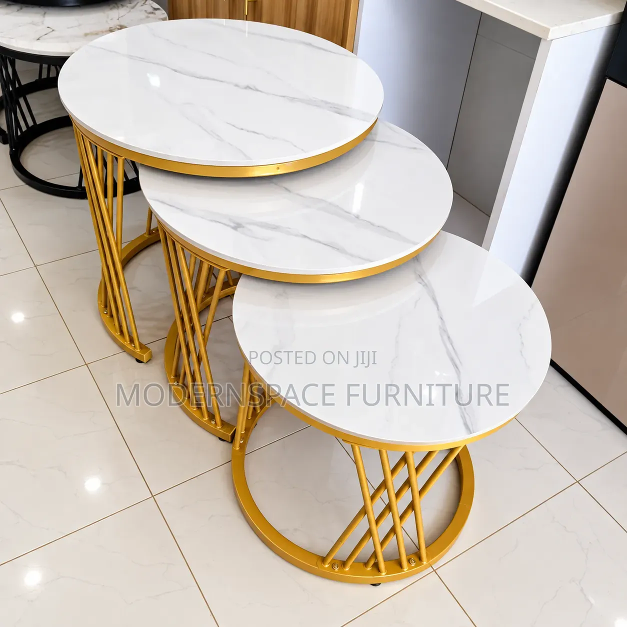 Gold Marble Nesting Coffee Tables