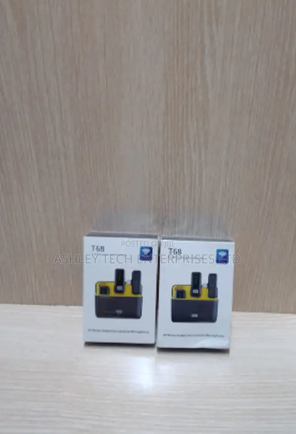 T68 Wireless Microphone – Dual Mic for Phone & Camera