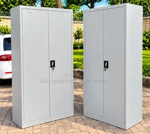 2-Door Steel Office Storage Cabinet – Lockable Metal Filing Cupboard