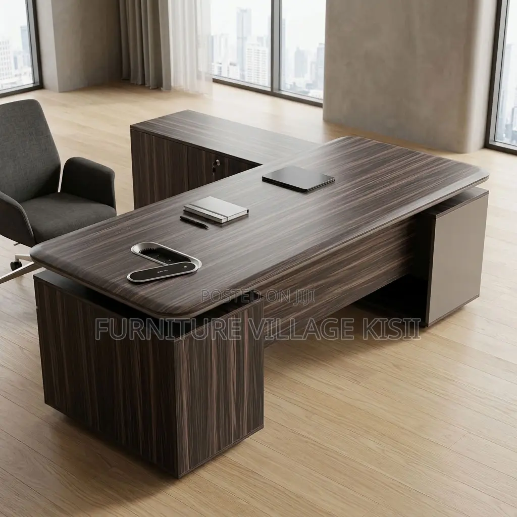 1.6M Office Desk With Side Extension