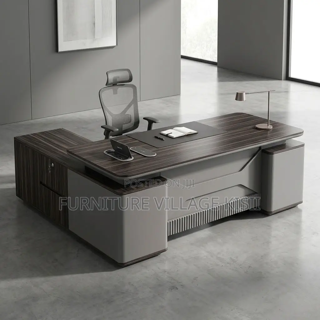 1.6M Office Desk With Side Extension