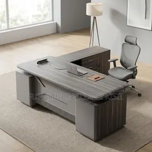 1.6M Office Desk With Side Extension