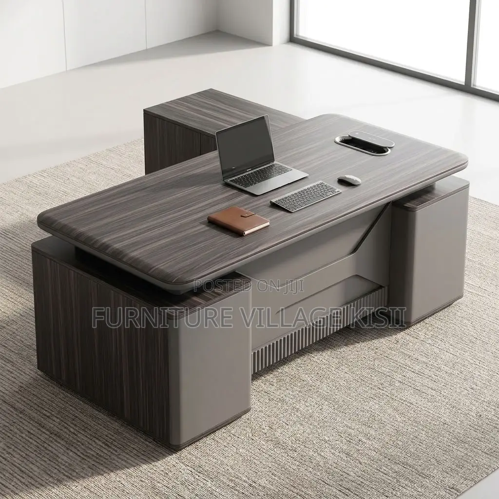 1.6M Office Desk With Side Extension