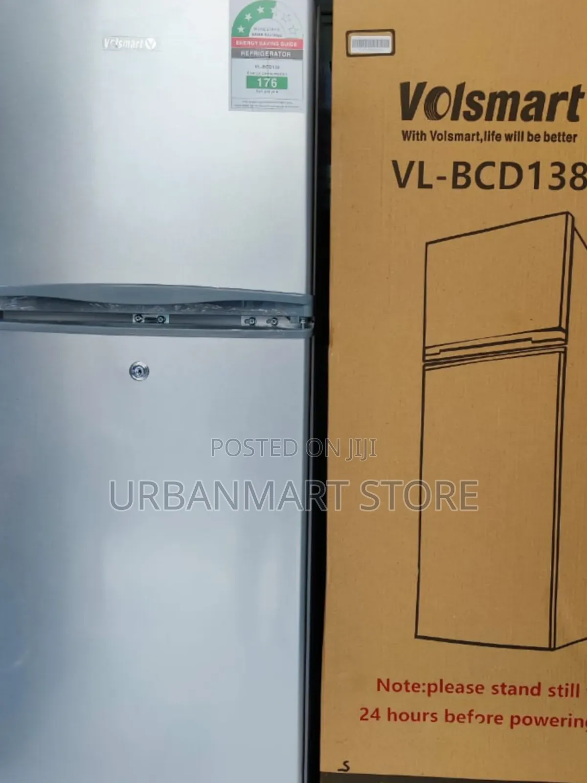 Offer Price on Volsmart 138L Double Door Refrigerator