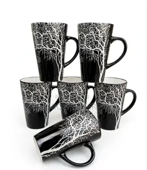 490 ML Ceramic Tree Cup-6pcs