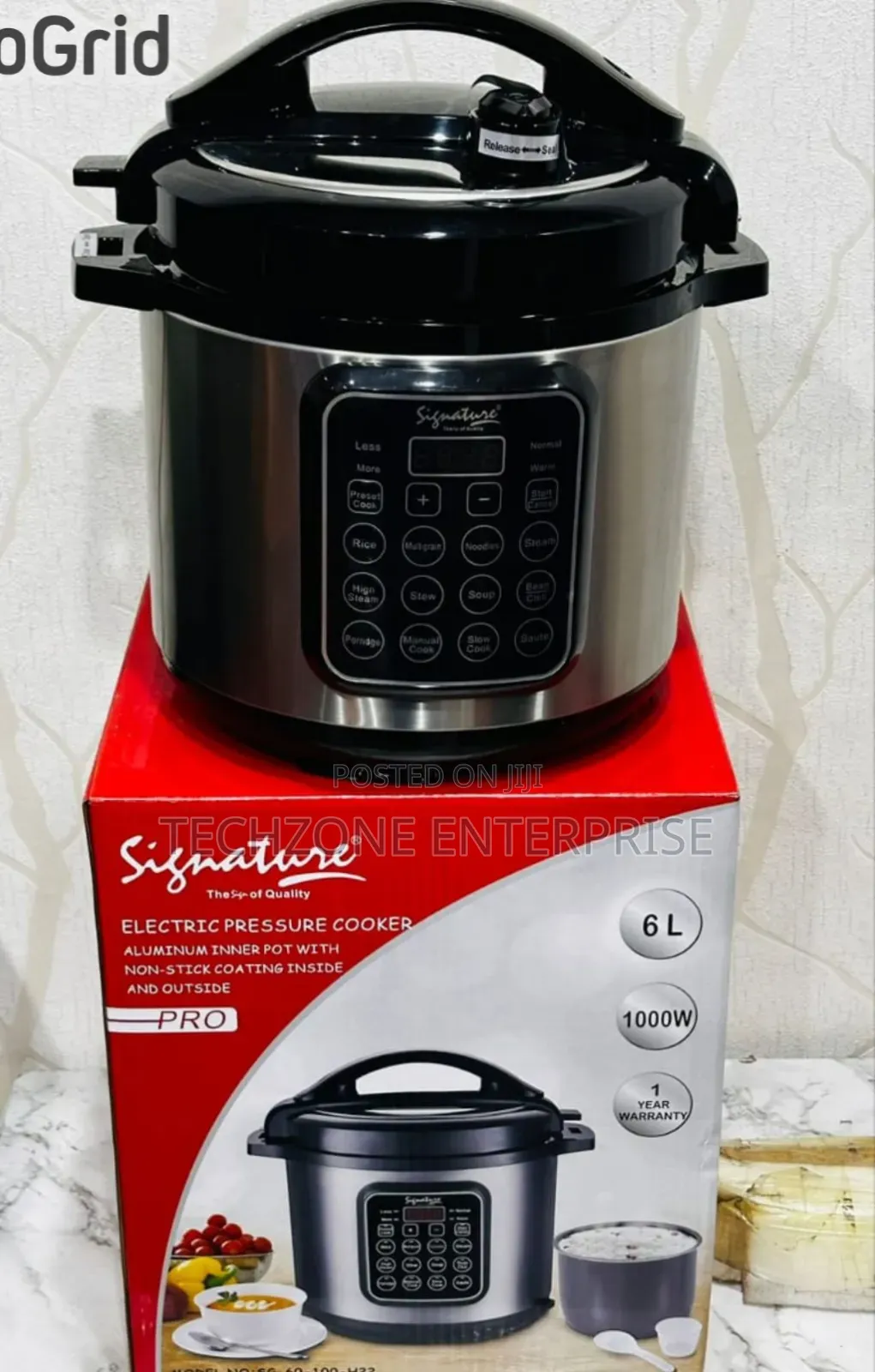 Signature 6 Litres Electric Pressure Cooker With 15 Programs 