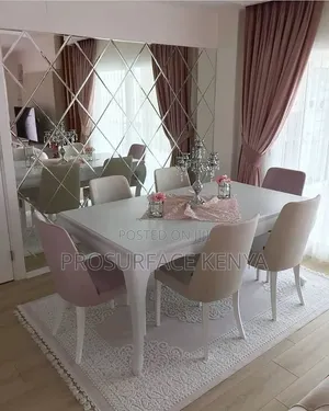 Diamond Shape Mirror Tiles – Silver Acrylic Wall Decor