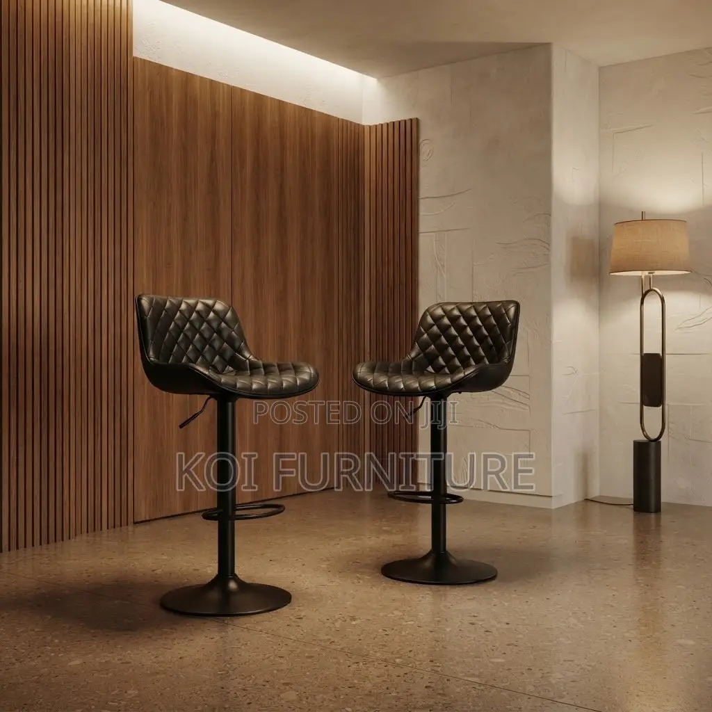 Barstool; Recliner Ergonomic Leather Barstools